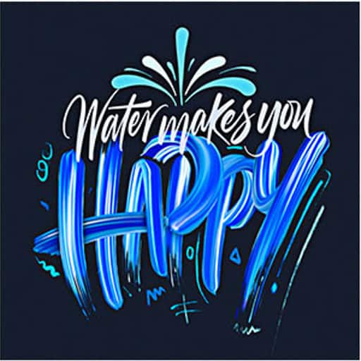 Water makes you happy