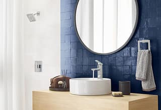 Robinet de salle de bain Moen avec lavabo-vasque, Chrome