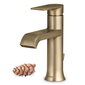 Moen Genta Single-Handle Bathroom Faucet In Bronzed Gold
