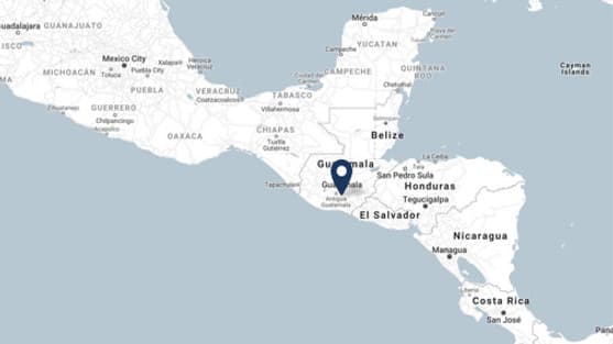 Carte de Moen en Amérique centrale