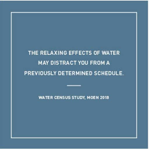 Relaxing Effects of Water