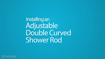 Installation de baignoire et de douche - Double tringle de couche courbée ajustable