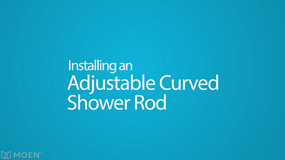 Installation de baignoire et de douche - Tringle de douche courbée ajustable